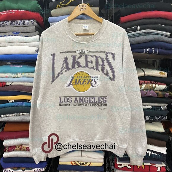 Vintage Los Angeles Lakers Basketball Sweatshirt, LA Lakers Nation Unisex Shirt - Picture 1 of 2
